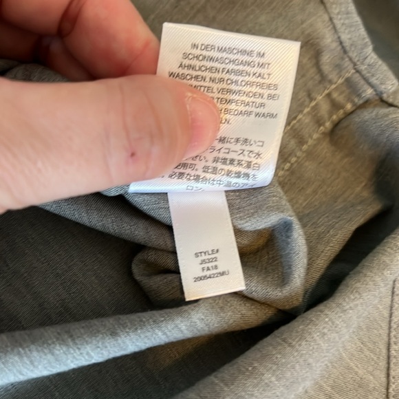 J.Crew Mercantile Casual Button Down Shirt Size Small Gray - Picture 4 of 7